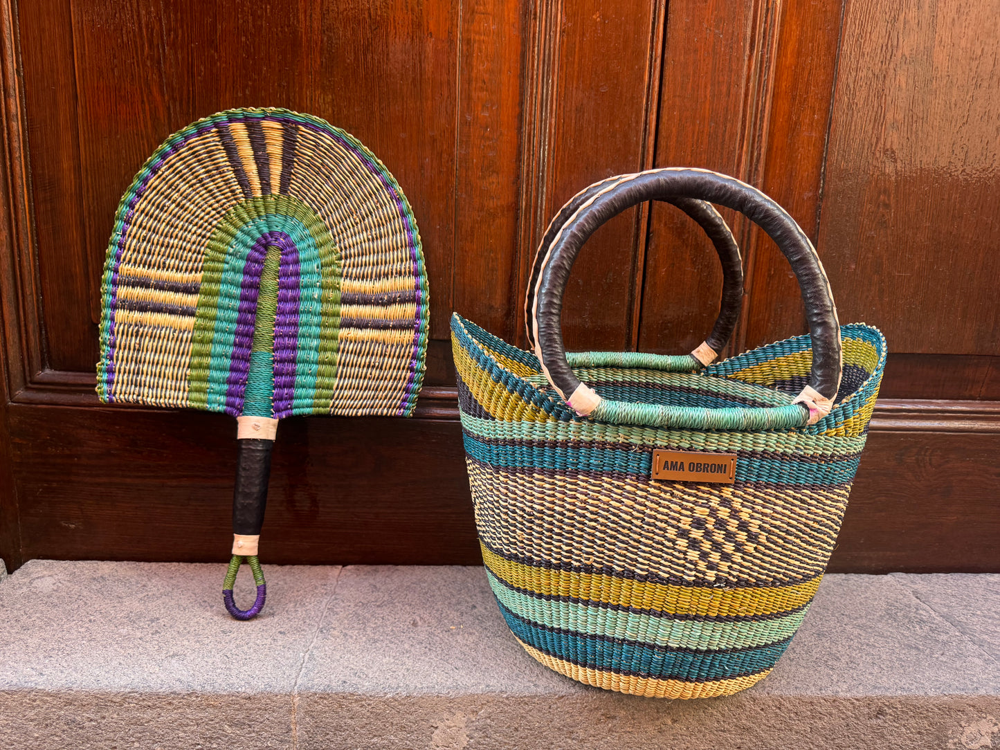 Bolso artesanal y PAI PAI AMA OBRONI