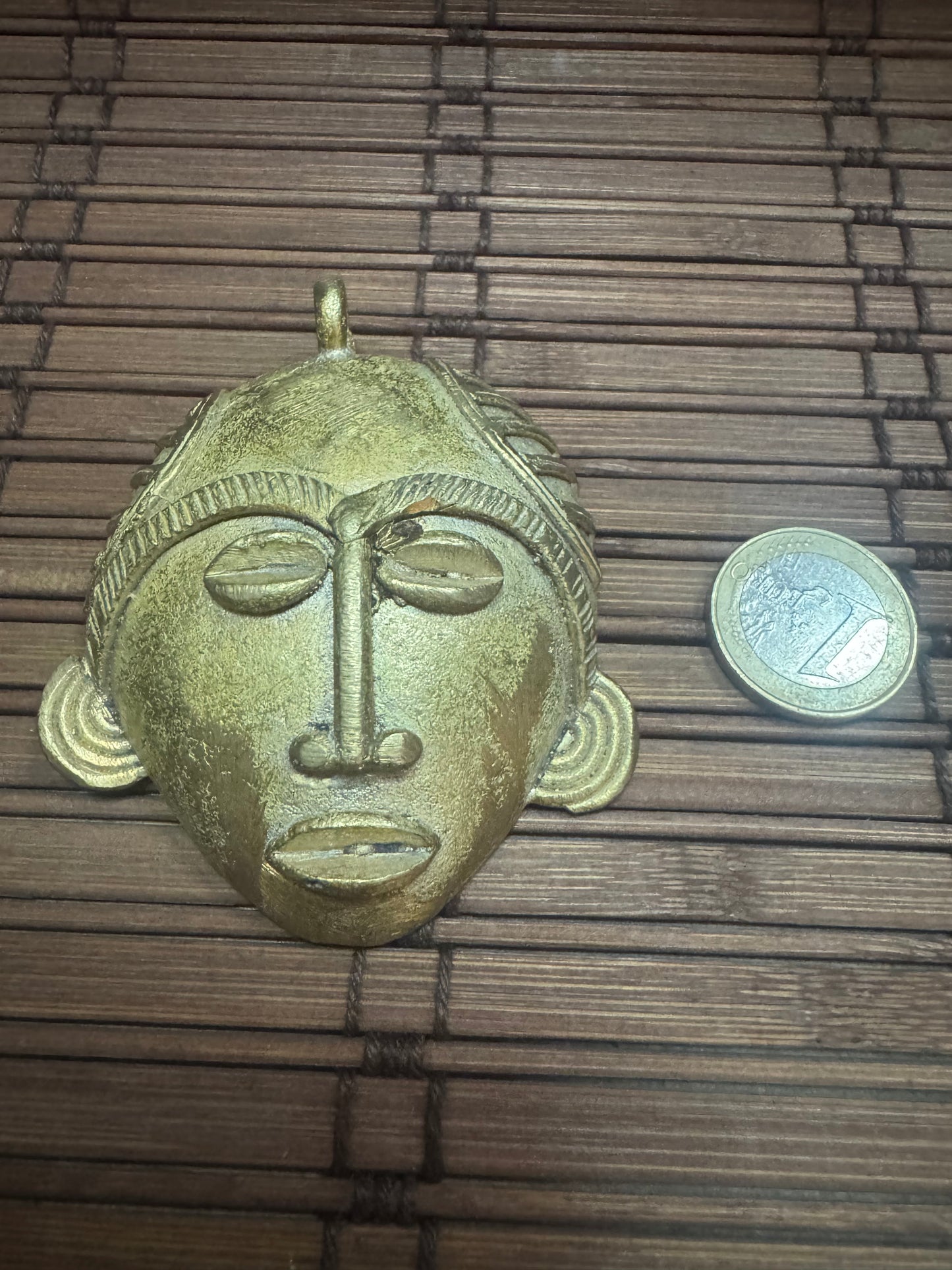 PIEDRA BRONCE MÁSCARA AFRICANA