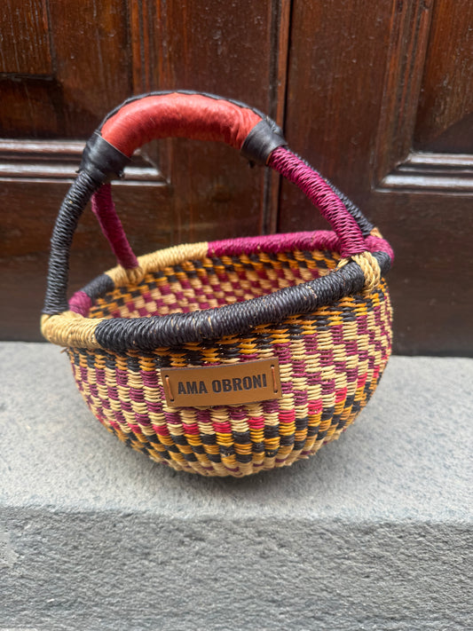 CESTA REDONDA  ARTESANAL AMA OBRONI