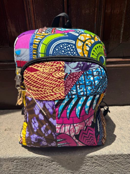 MOCHILA ARTESANAL PEQUEÑA WAX AMA OBRONI