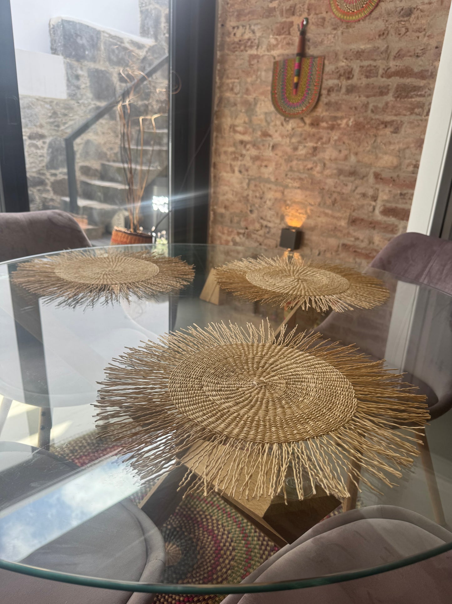 SALVA- MANTEL / PLATO DECORACIÓN ARTESANAL AMA OBRONI