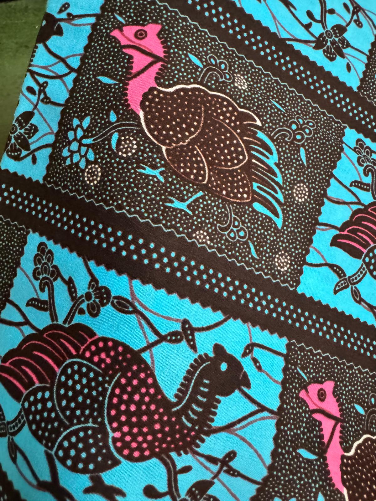 TELA WAX PAVO REAL