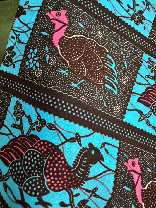 TELA WAX PAVO REAL