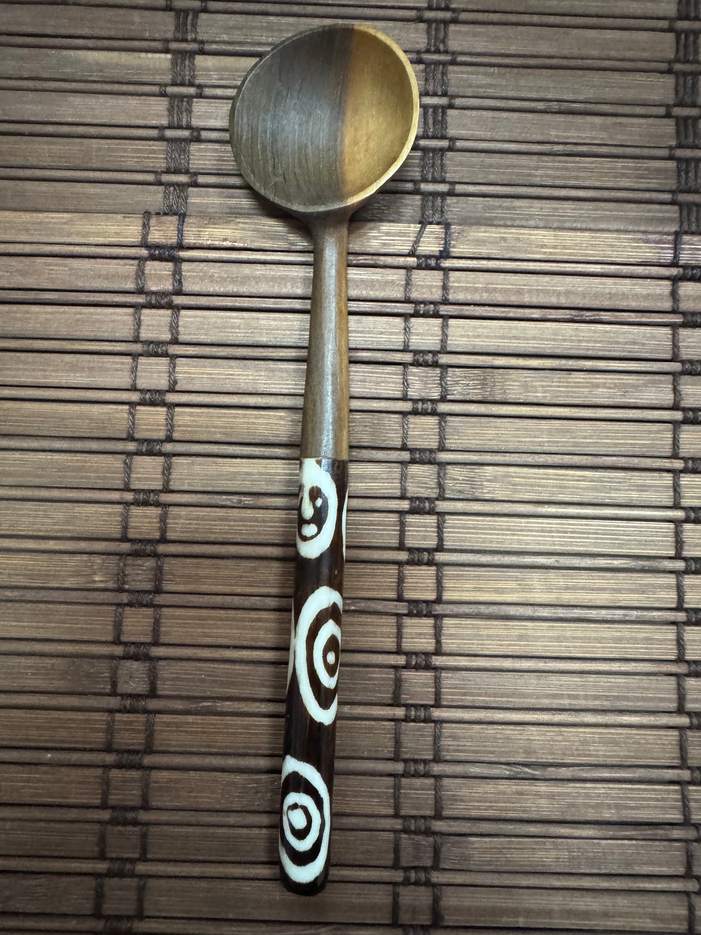 CUCHARILLA DE MADERA Y HUESO