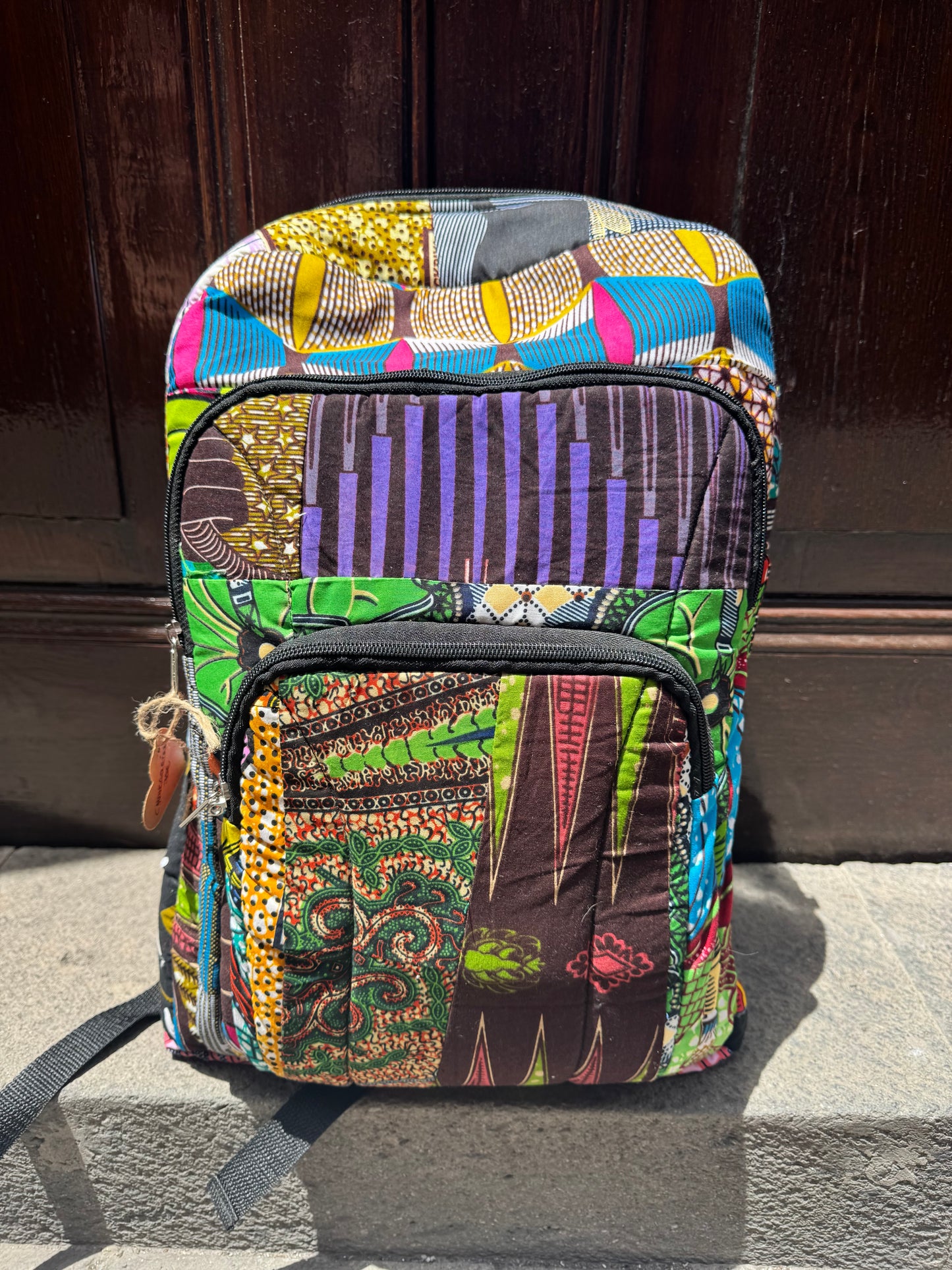 MOCHILA ARTESANAL EXTRA GRANDE WAX AMA OBRONI
