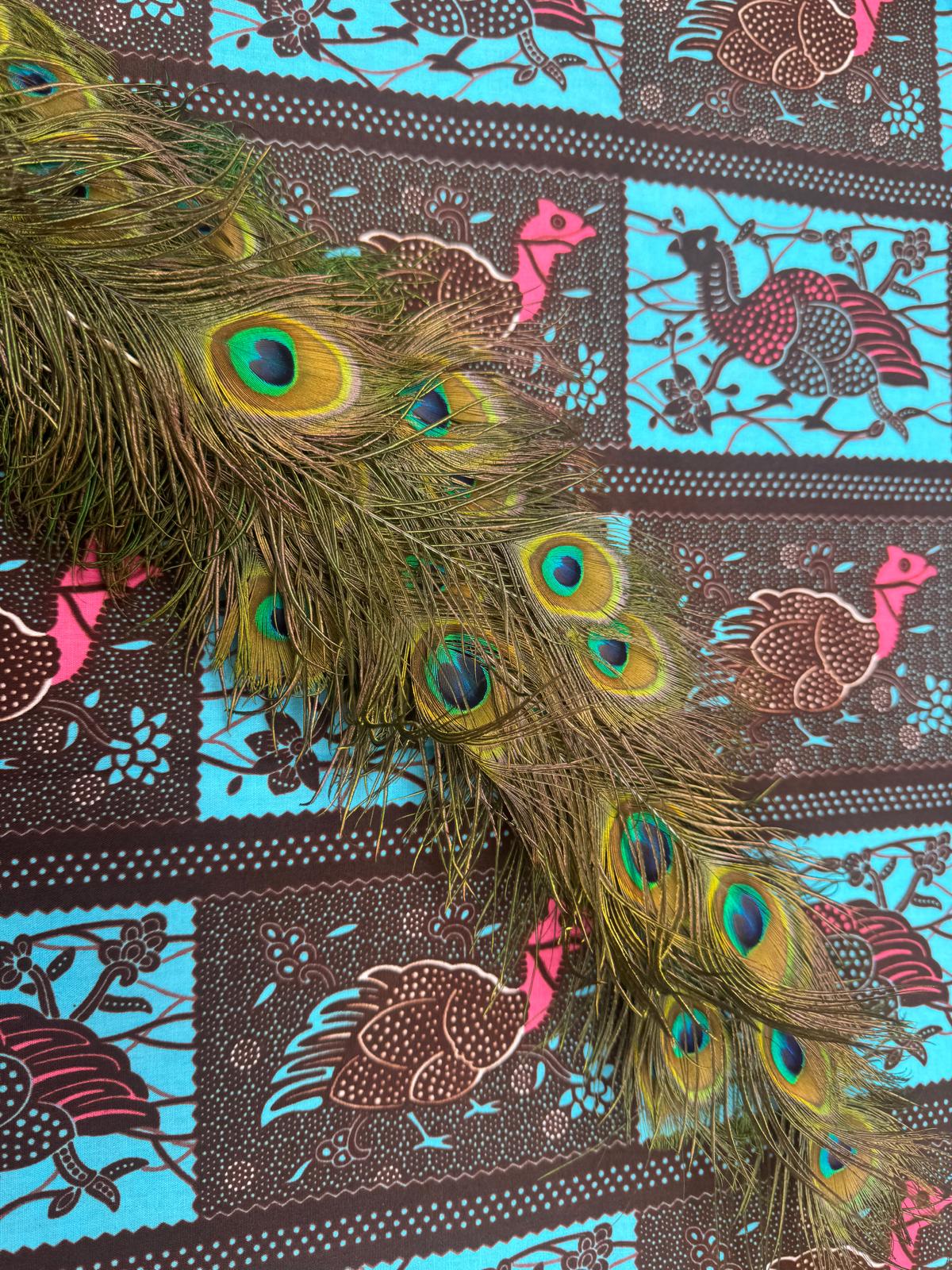 TELA WAX PAVO REAL