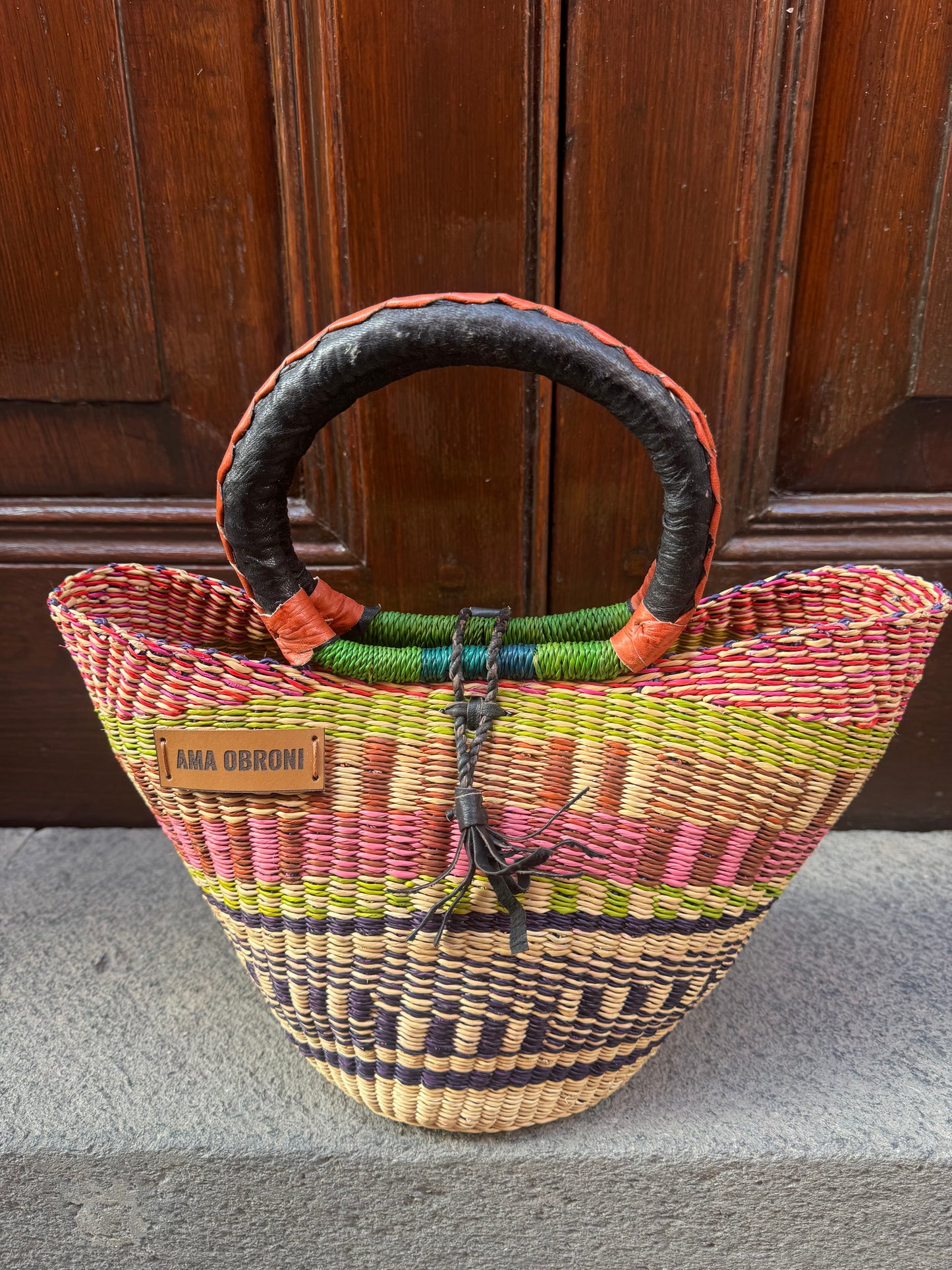 Bolso artesanal AMA OBRONI