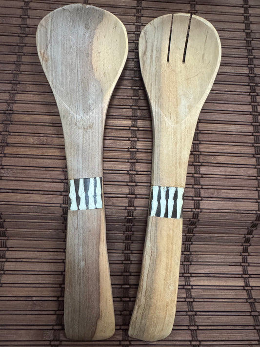 CUBIERTOS DE MADERA PARA SERVIR