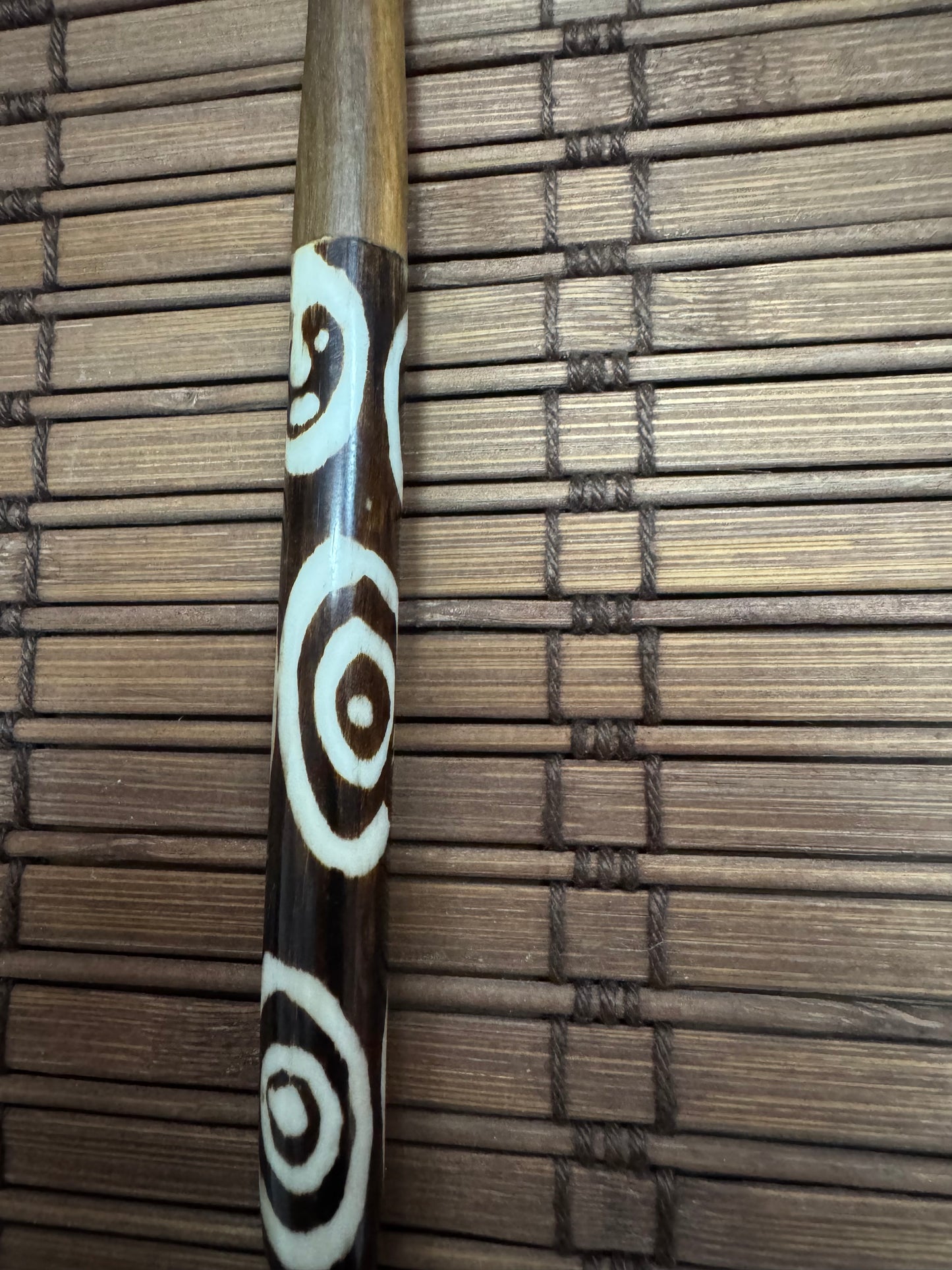 CUCHARILLA DE MADERA Y HUESO
