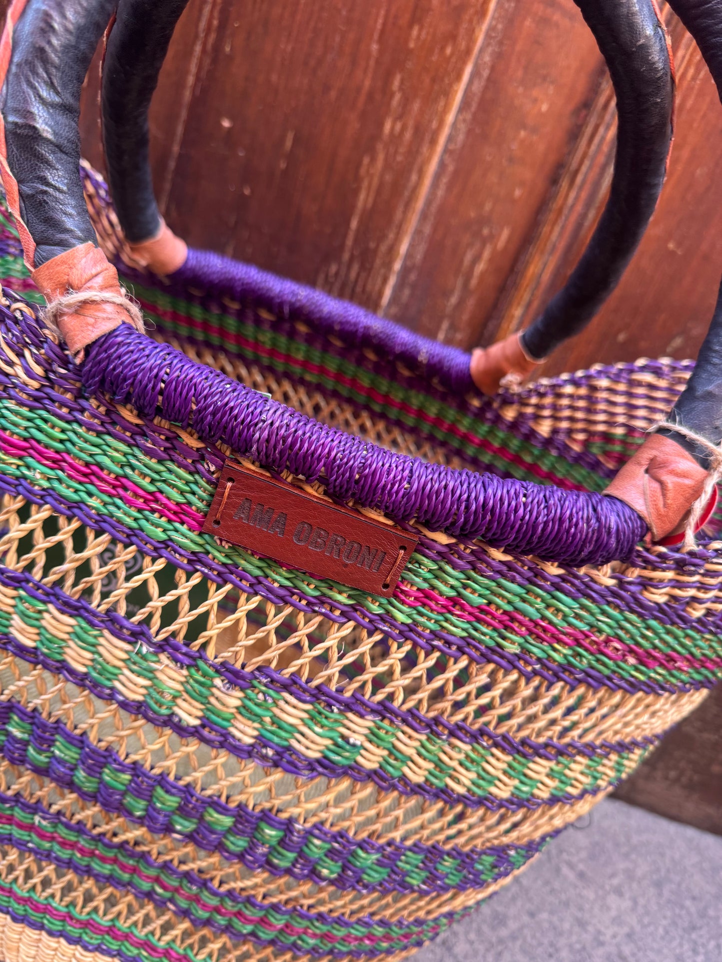 Bolso artesanal AMA OBRONI
