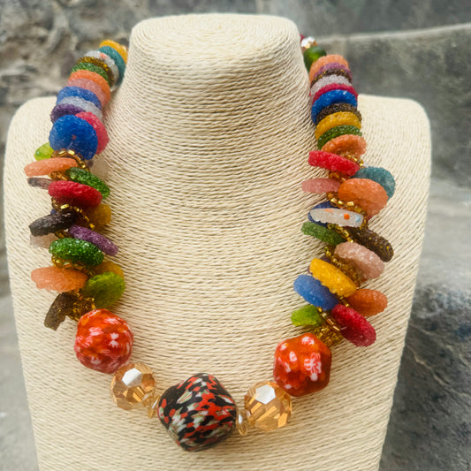 COLLAR  ARTESANAL CRISTAL