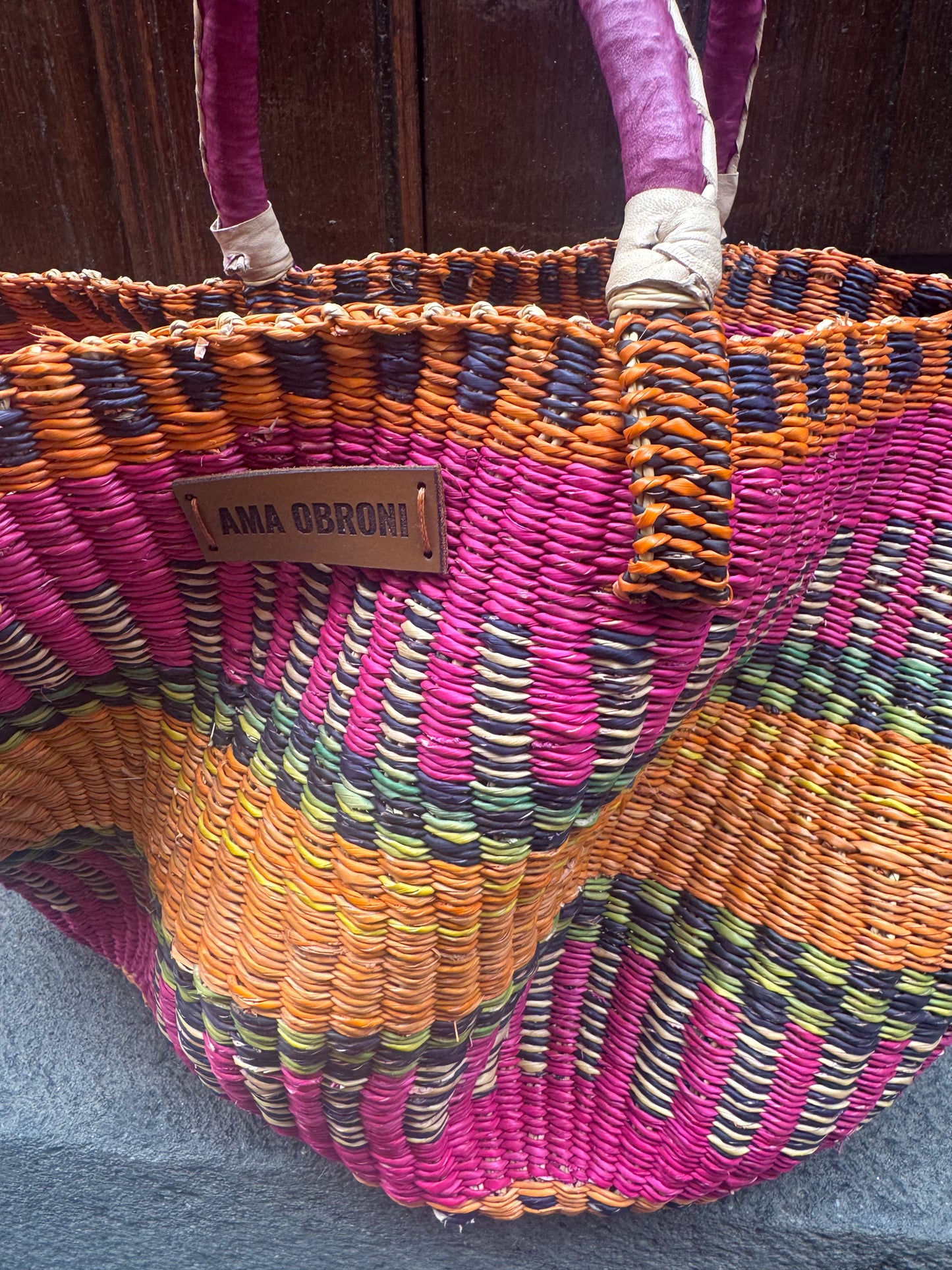 Bolso artesanal espiral AMA OBRONI