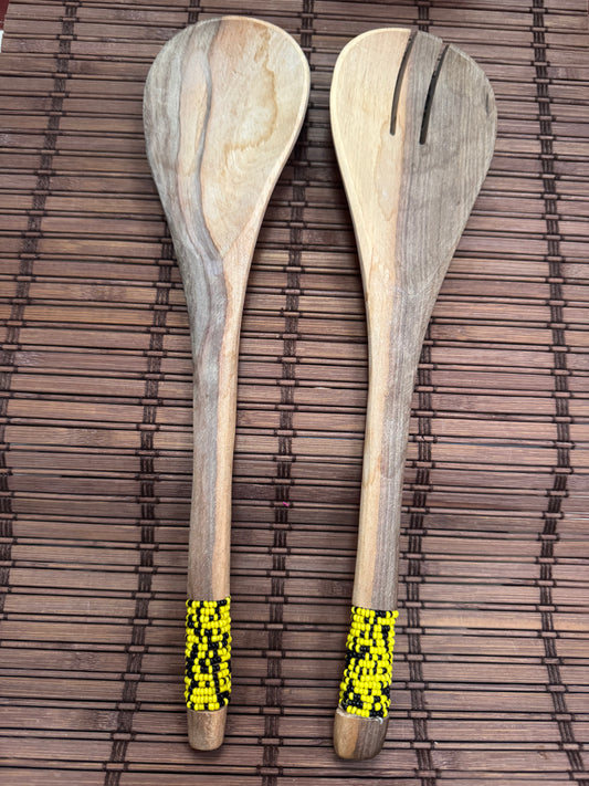 CUBIERTOS DE MADERA PARA SERVIR
